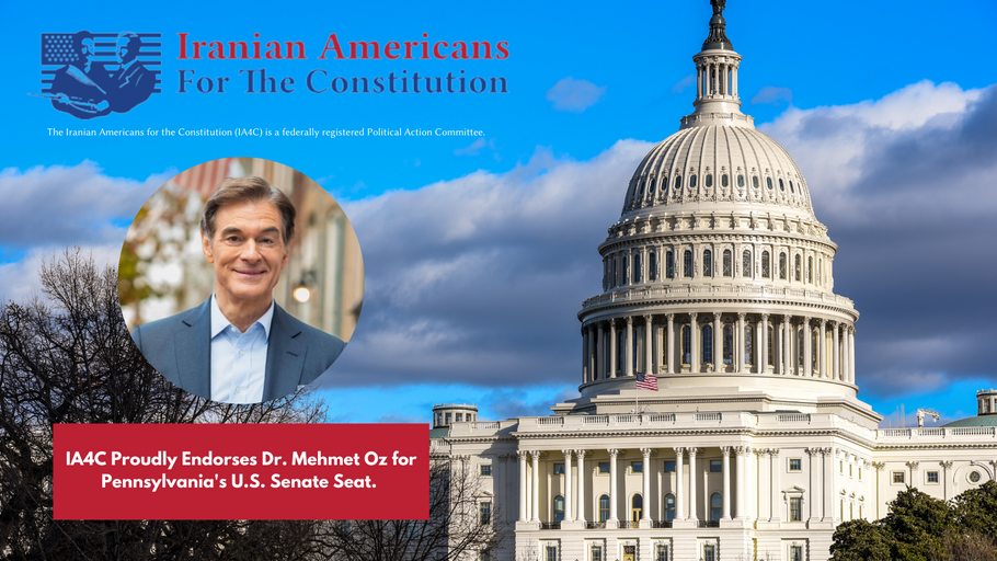 IA4C Proudly Endorses Dr. Mehmet Oz for Pennsylvania's U.S. Senate Seat.